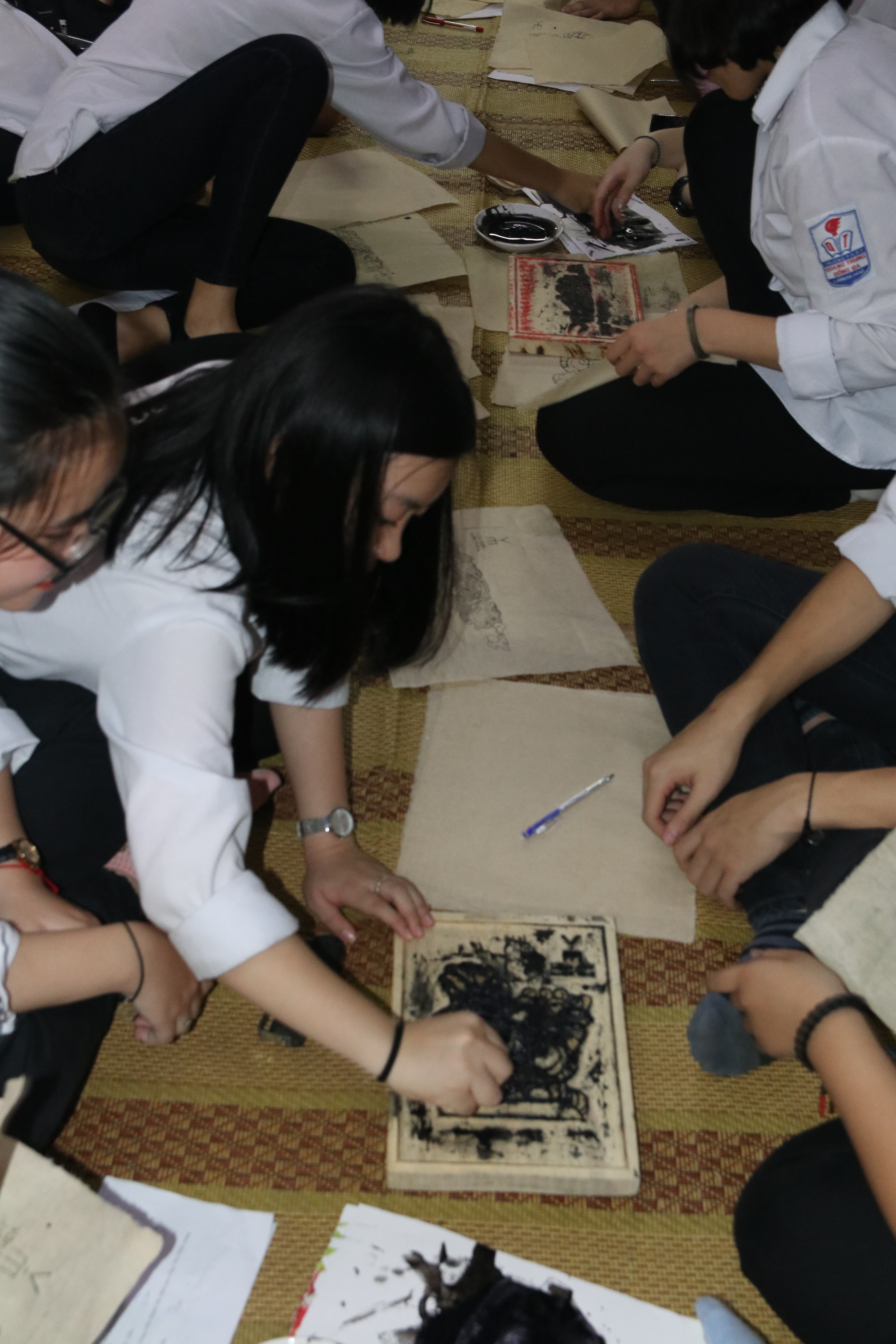 HS trải nghiệm in linh vật