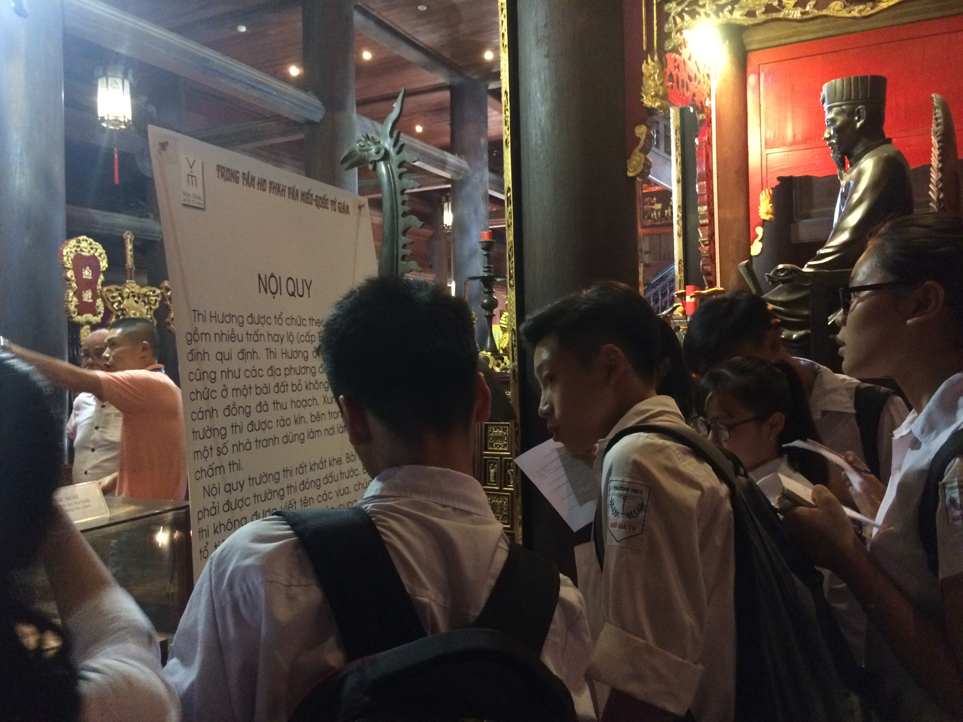 HS tìm hiểu về nội quy thi cử xưa